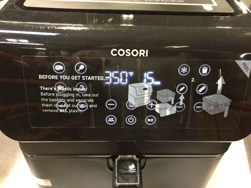 Photo 2 of COSORI Air Fryer (100 Recipes Book) 1500W Electric Hot Oven Oilless Cooker, 11 Presets Preheat & Shake Reminder, LED Touch Screen, Nonstick Basket, 3.7 QT, black