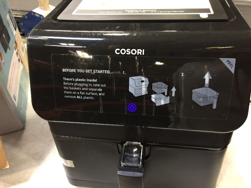 Photo 3 of COSORI Air Fryer (100 Recipes Book) 1500W Electric Hot Oven Oilless Cooker, 11 Presets Preheat & Shake Reminder, LED Touch Screen, Nonstick Basket, 3.7 QT, black
