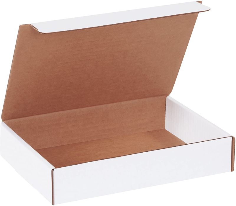 Photo 1 of Aviditi ML961 Corrugated Literature Mailer, 9" Length x 6-1/2" Width x 1-3/4" Height, Oyster White (Bundle of 50)