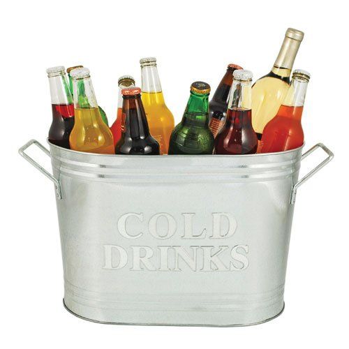 Photo 1 of Cold Drinks Galvanized Metal Tub by Twine®