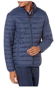 Photo 1 of Men's Lightweight Water-Resistant Packable Puffer Jacket, small