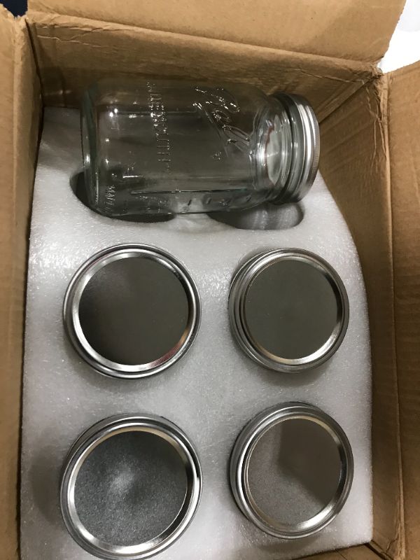 Photo 2 of Bedoo Wide Mouth Mason Jars 32 oz with Lids and Bands 5 PACK, Quart Mason Jars with Airtight Lids , Clear Glass Mason Jars (Set of 6) (Wide Mouth)