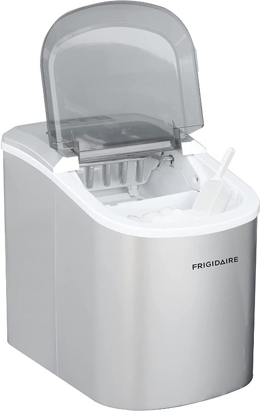 Photo 1 of Frigidaire EFIC189-Silver Compact Ice Maker, 26 lb per Day, Silver