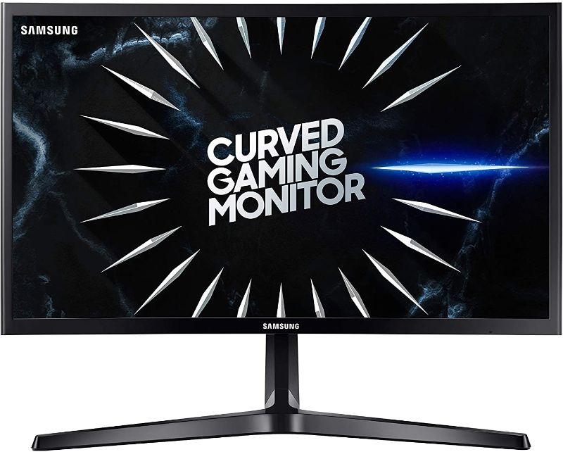 Photo 1 of SAMSUNG 24" CRG5 Curved Gaming Monitor, 144Hz, 4ms, Exclusive Gamer Settings, AMD Radeon FreeSync, Eye Saver Mode, 3000:1 Contrast Ratio, Black
