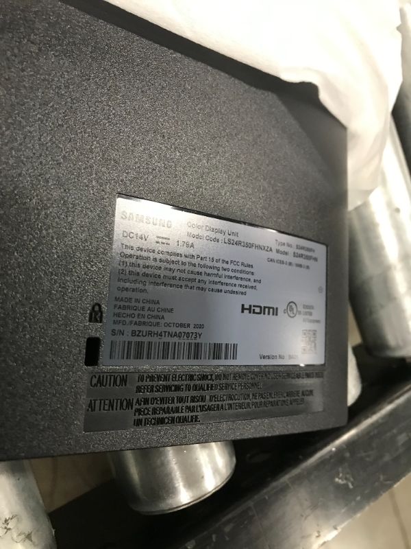 Photo 1 of SAMSUNG 24" Class Flat IPS 1,920 x 1,080 - LS24R350FHNXZA