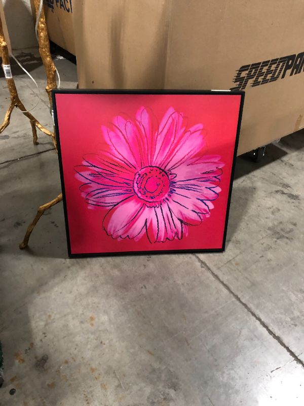 Photo 1 of Andy Wrahole Daisy Blue and Pink 26 X 26 Inches