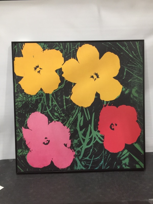 Photo 1 of Andy Warhol Flowers Decorative 36 X 36 Inches