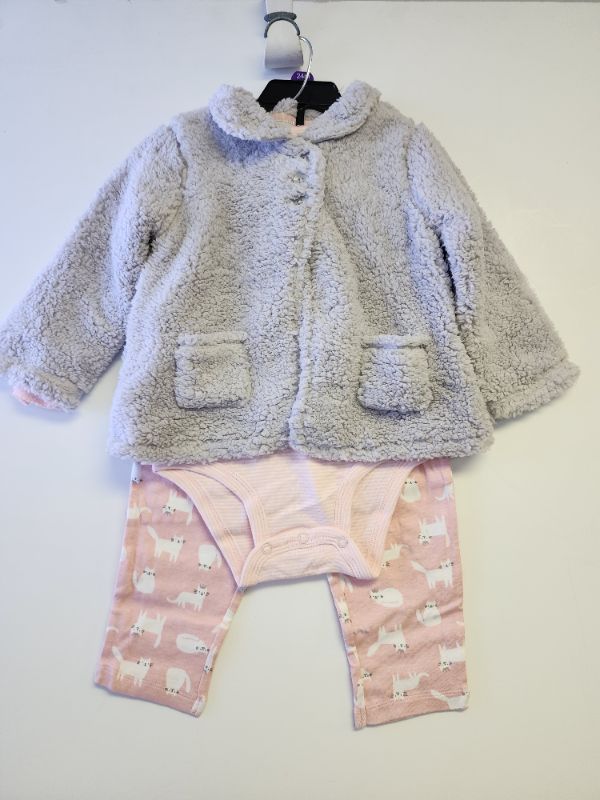 Photo 1 of CARTERS GIRL 24M SHERPA JACKET 3 PC SET 