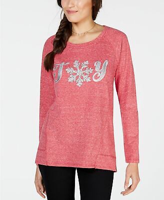 Photo 1 of Style & Co Women's Pullover Sweatshirt Holiday JOY Red M