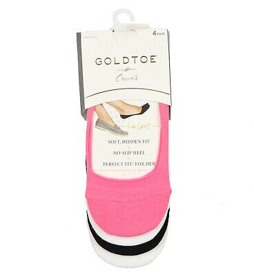 Photo 1 of GOLD TOE Women's 4-Pack Low Cut Sport Liner Socks Fits Shoe Sizes 6-9