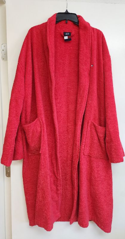 Photo 1 of MISSING BELT TOMY HILFIGER UNISEX PLUSH BATHROBE 100% COTTON ONE SIZE 