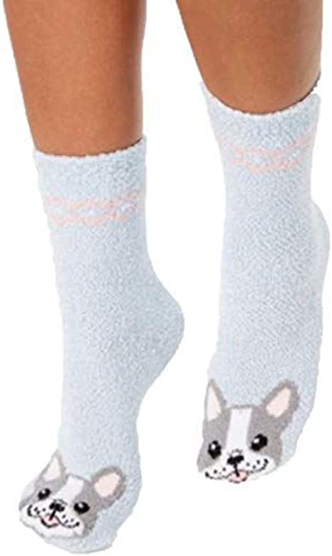 Photo 1 of Charter Club Women's Critter Socks, Pastel Blue, Sock Size 9-11