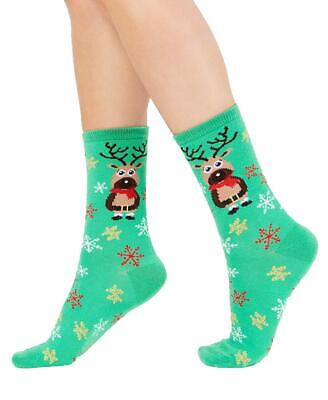 Photo 1 of Charter Club Women's designer brand Reindeer Crew Socks 9-11