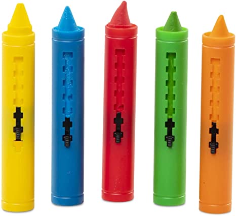 Photo 1 of Melissa & Doug Learning Mat Crayons -Pack of  5 Colors
Easy grip- write on-wipe off crayons