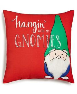 Photo 1 of Holiday Lane "Hangin' with My Gnomies" Pillow 18x18