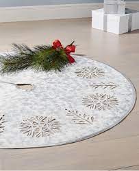 Photo 1 of Holiday Lane Snowflake Cutout Christmas Tree Skirt 48”