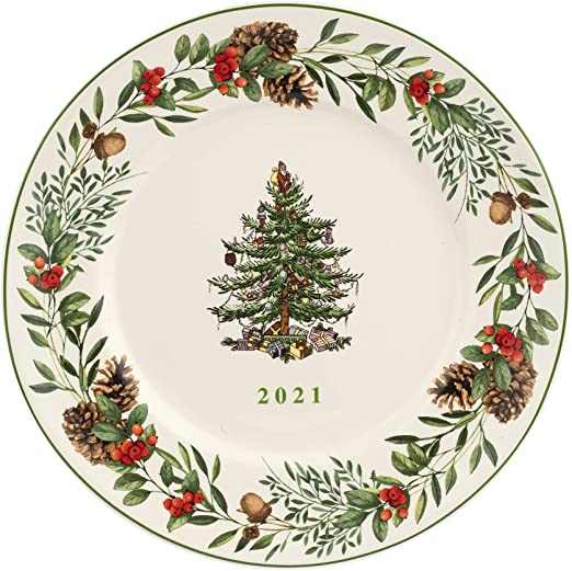 Photo 1 of Spode - Christmas Tree Collection Annual Collector Plate 2021 - Measured at (8") - Dishwasher Safe