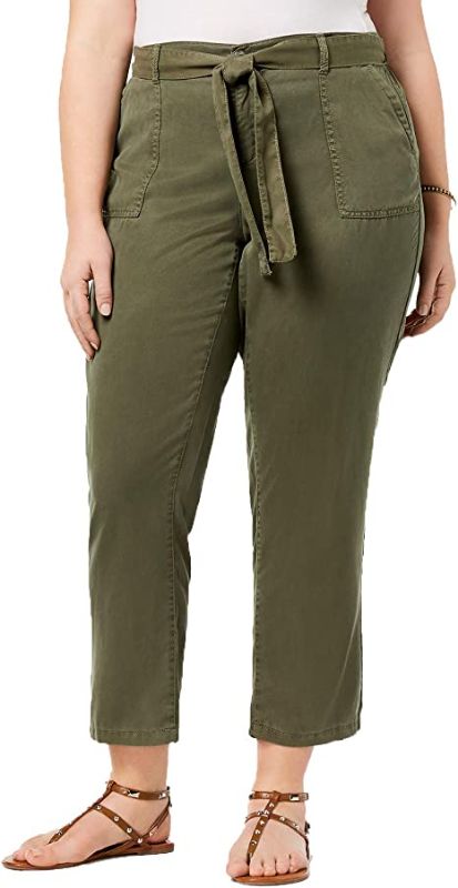 Photo 1 of 24W Style & Co. Women's Plus High Rise Soft Casual Pants Olive Plus size 24W