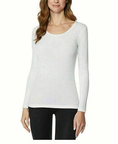 Photo 1 of  Size L 32 Degrees Women's Heat Base Layer Long Sleeve Scoop Neck Shirt White Size L