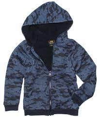 Photo 1 of SIZE XS-5/6 Lee Youth Boys Sherpa Lined Hoodie Jacket (Camo XS)