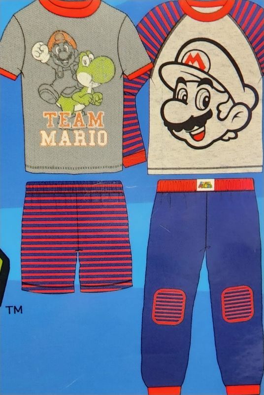 Photo 1 of SIZE 2T SUPER MARIO BOYS 4 PIECE PAJAMA SET 