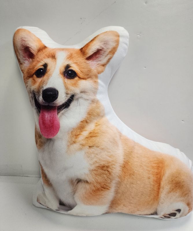 Photo 1 of 3D DOG SHAPE DECORATIVE PILLOW 17X10"