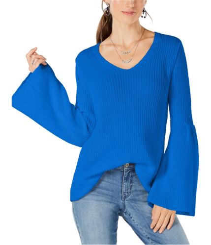 Photo 1 of M Style & Co. Women's Bell-Sleeve Knit Sweater, Blue, Medium