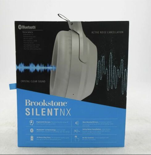 Photo 3 of Brookstone Silent NX Dynamic Noise Cancelling Headphones Blue Tooth Cordless. With the latest active noise-cancelling technology, you can tune everything out and listen peacefully to your favorite songs Listen to every beat, vocal line, and solo in rich, 