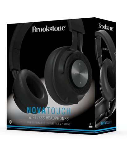 Photo 2 of Brookstone Nova Touch Wireless Headphones 10 Hours Talk Playtime Bluetooth. Delivers rich, ultra crisp audio right to your ears! Featuring enhanced audio with bass-boosted drivers - perfect for continuous use, whether on the couch or on the go. Bluetooth®