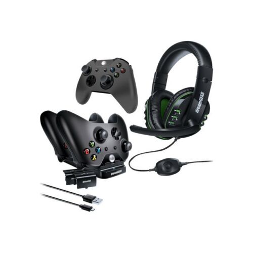 Photo 2 of dreamGEAR Gamer's Kit For Xbox One 8 In 1. (**CONTROLLERS SOLD SEPARATELY**) This 8-piece kit for your Xbox One keeps you focused on gaming, not dwindling battery life. Comes with a dual power dock, 2 battery packs, a protective controller cover, 2 joysti