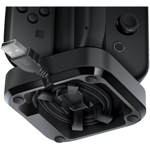 Photo 4 of BIONIK BNK-9019 TETRA POWER Nintendo Switch Quad Port Dock For Controllers Black. With this charge dock, you'll never have to worry about waiting for your controllers to charge again. (CONTROLLERS SOLD SEPARATELY)