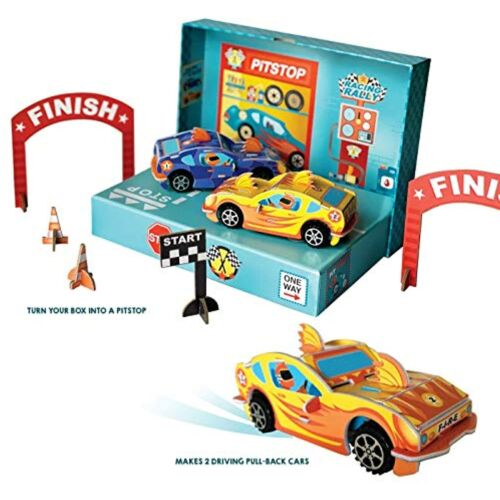 Photo 2 of BOX CANDIY Race Cars Build it Yourself Pull-Back 3D Cars Kit, Craft Kids