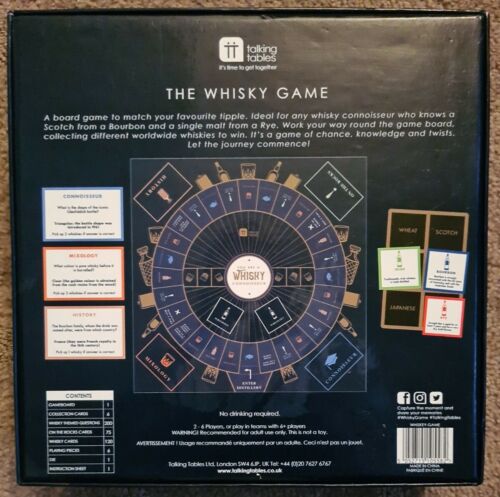 Photo 2 of THE WHISKY GAME Trivia Board Game NEVER USED Adult After DINNER PARTY B375