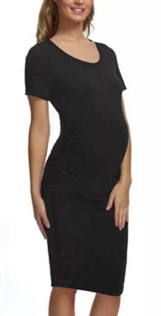 Photo 1 of Felina Women Maternity T-Shirt Dress Black Medium Size L