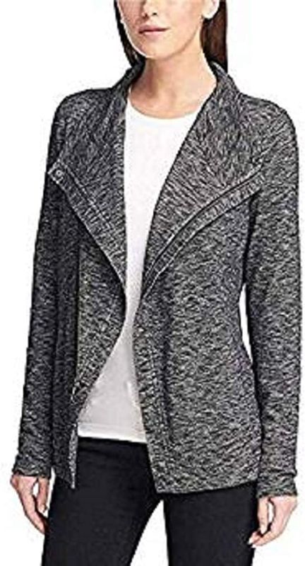 Photo 1 of Bass GH Ladies Knit Zip Cardigan (Small, Black Combo)