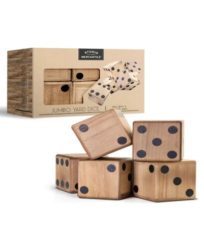 Photo 1 of Studio Mercantile Jumbo Wooden Yard Dice Game, Set of 5 PIECES