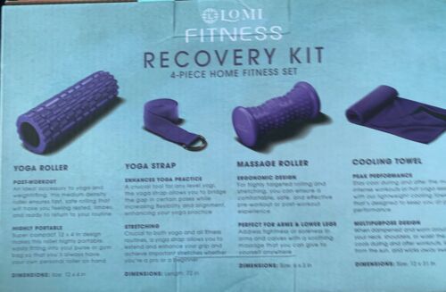 Photo 4 of Lomi Fitness Recovery Kit 4-Piece Home Fitness Set. Included :Yoga roller, yoga strap, massage roller and cooling towel.