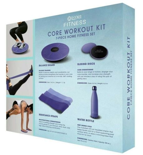 Photo 2 of Lomi Fitness Core Workout Kit Seven-Piece Home Fitness Set Balance Board Straps
