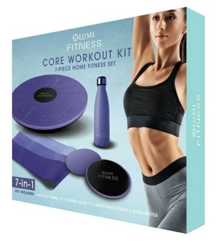 Photo 1 of Lomi Fitness Core Workout Kit Seven-Piece Home Fitness Set Balance Board Straps
