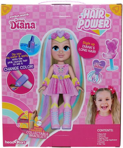 Photo 3 of Love, Diana Hairpower 13" Doll W/Accessories Color Changing Hair 