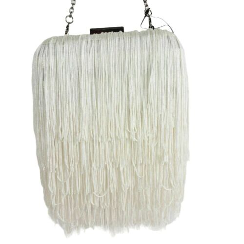 Photo 6 of INC International Concepts Ivory Colie Fringe Crossbody Clutch Detachable