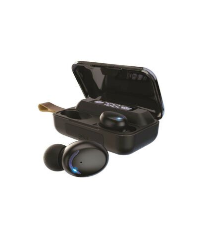 Photo 3 of Brookstone Touch Power True Wireless Earbuds & Smart Power Bank Case - Black