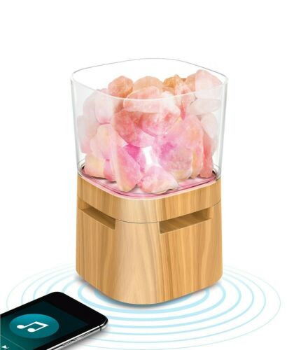 Photo 1 of Lomi Himalayan Salt Lamp Speaker. Speaker lamp adds a modern touch to relaxation. Soothing sounds and Himalayan salt crystals help evoke a tranquil peace of mind. throughout your living room, bedroom, or office. Sit back and relax, Mahli takes care of the