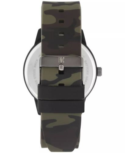 Photo 2 of I.N.C. International Concepts Men's Camouflage Silicone Strap Watch 45mm Set. **Item in excellent condition, gift box damage**