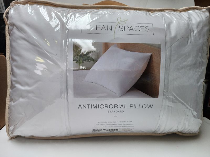 Photo 4 of Spaces Pair of Allergen Barrier Standard/Queen Down Alternative Pillows. This pillow features an allergen barrier that provides a soft protective layer and also finished with an Ultra Fresh treatment for health and wellness - providing odor control, inhib