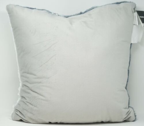 Photo 2 of Madison Park Zuri Faux-Fur 20" Decorative Pillow - Gray. Transform any space into a luxurious mountain lodge with the super-soft faux fur and cozy micro-fur reverse of this glamorous Zuri decorative pillow from Madison Park. Dimensions: 20" x 20". Polyest