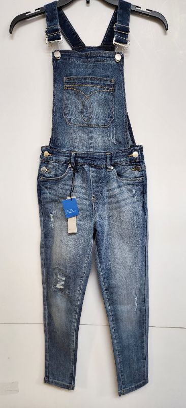 Photo 1 of CALVIN KLEIN GIRLSTRETCH JEANS OVERALL DISTRESSED M(8/10)