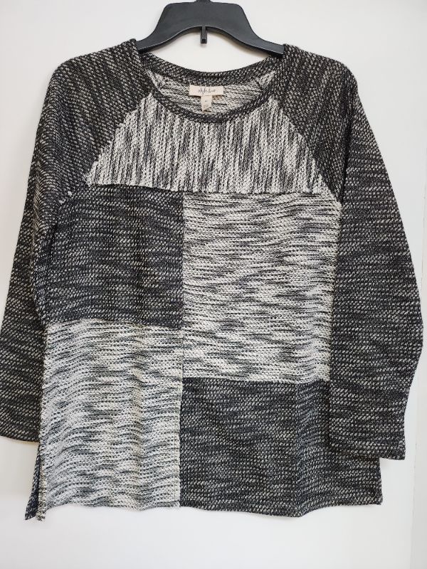 Photo 1 of SIZE XS STYLE & CO WOMEN'S FEMME FUSION BLACK COMBO PULLOVER