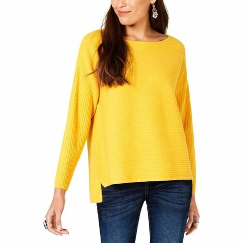 Photo 1 of SIZE SMALL STYLE & CO WOMEN'S BOAT NECK SWEATER MAIZE GOLD