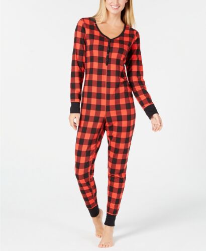 Photo 1 of SIZE XXL Jenni Thermal One-Piece Pajama Buffalo Check Red